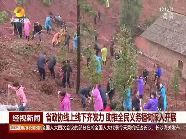 [湖南經視]省政協線上線下齊發力 助推全民義務植樹深入開展